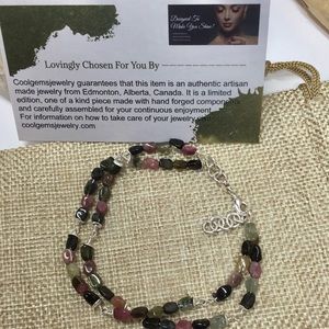 Delicate Tourmaline Tennis Style Bracelet